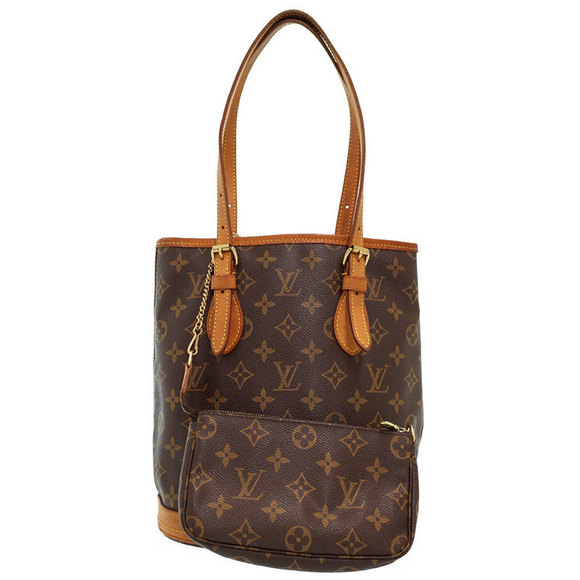 Louis Vuitton Pouch PM Bag Monogram Bucket Shoulder - Picture 1 of 8